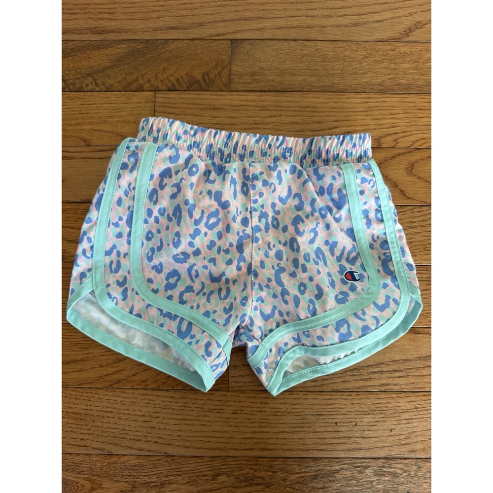 Champion Girls Pink Cheetah Animal Print Athletic Shorts Size 3T Cheer Dance
